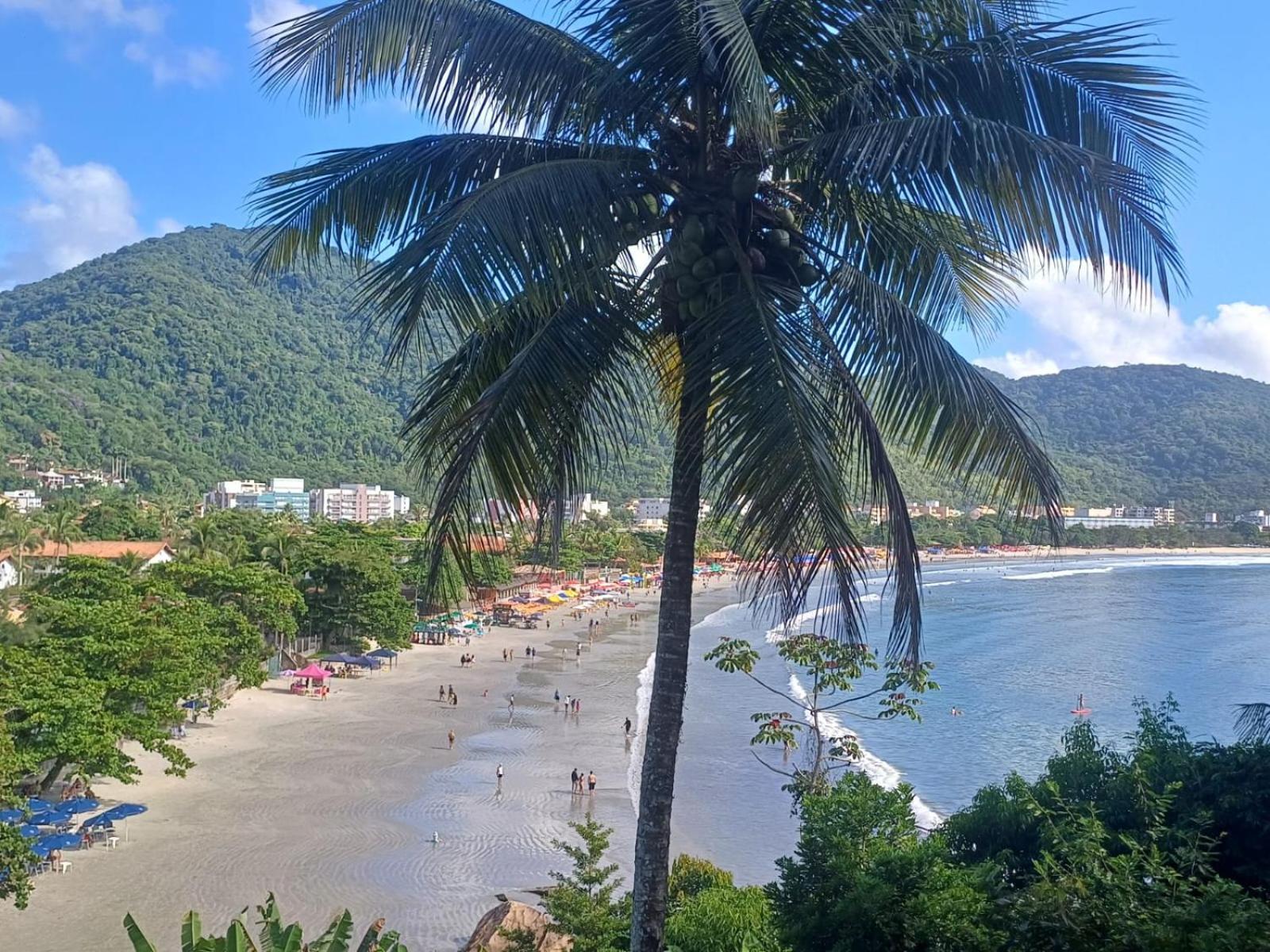 Pe Na Areia Apto 708 Ubatuba Bagian luar foto
