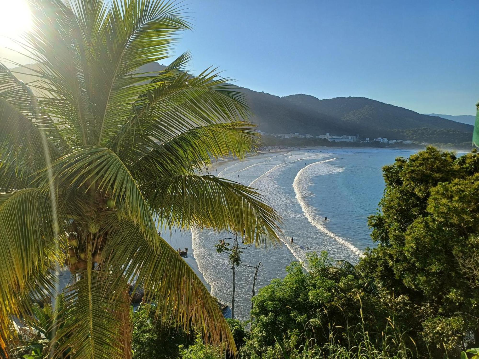 Pe Na Areia Apto 708 Ubatuba Bagian luar foto