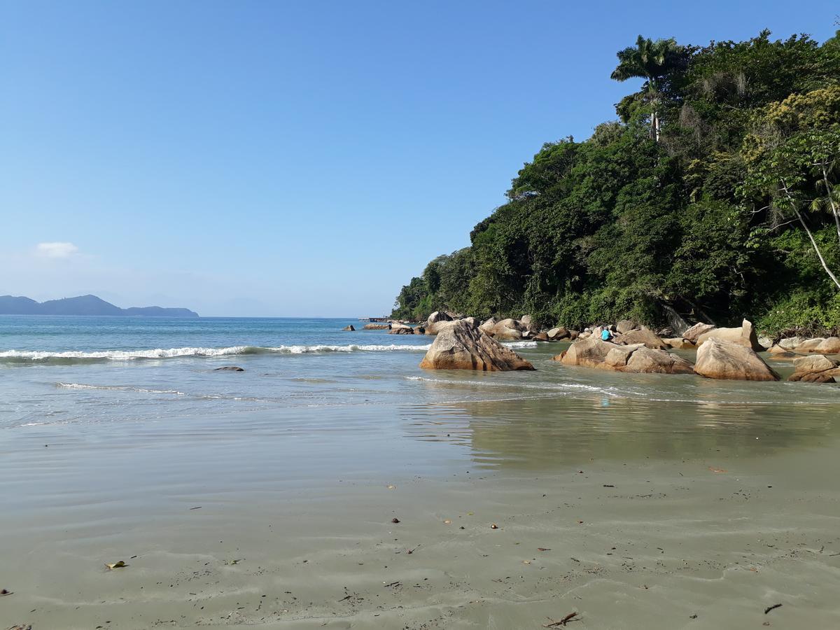 Pe Na Areia Apto 708 Ubatuba Bagian luar foto