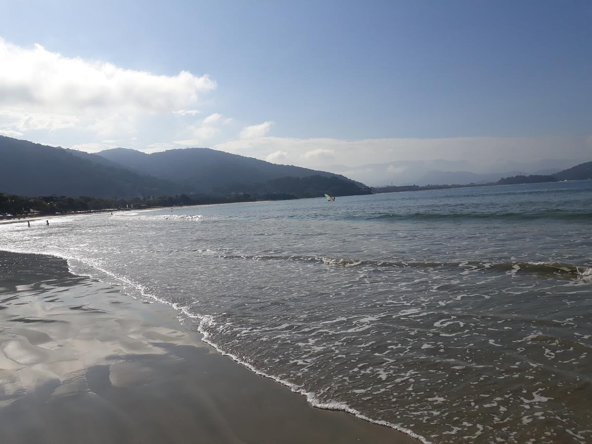 Pe Na Areia Apto 708 Ubatuba Bagian luar foto